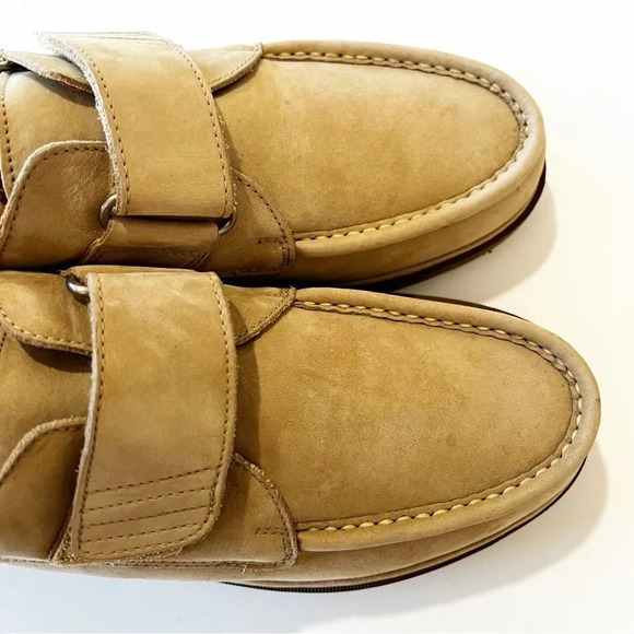 Rockport Tan Nubuck Suede Loafers Men’s Size 9‎ Rockabilly Hipster Grandpa Shoes main image 4